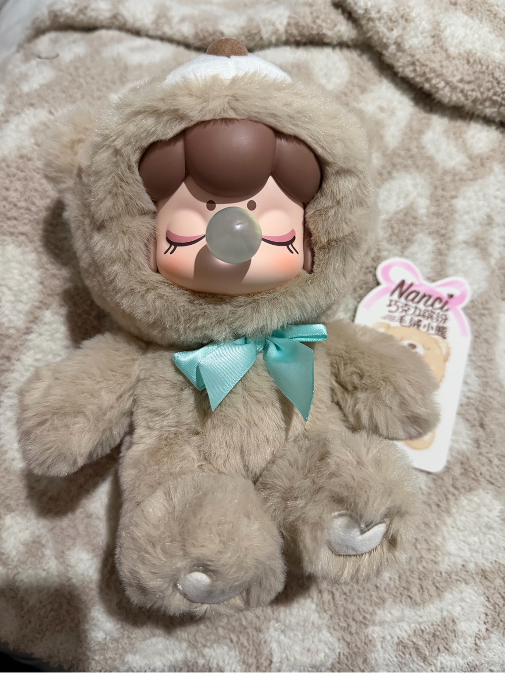 Nanci Plush Baby Doll in Beige with Teether - Nanci - Picture 5 of 6